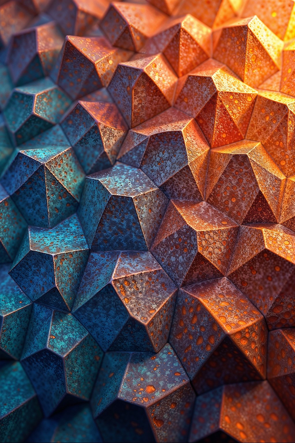 Colorful textured material detail showing light, shadow, and craft